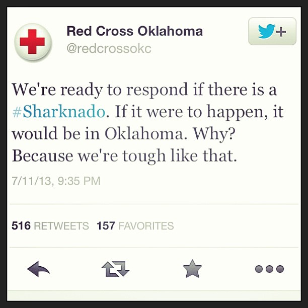 bad. ass. @redcrossokc #sharknado