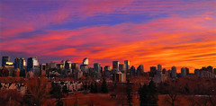 Sunset Over Calgary