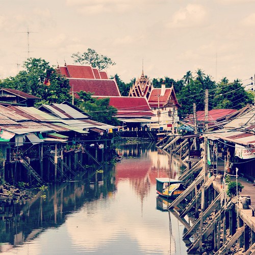     ... 2011 ...        #Travel #Old #Memories #2011 #Summer #Amphawa #Thailand # #Floating #Village #River #Temple ©  Jude Lee