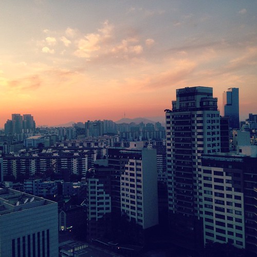  ...     ... #Seoul #Gangnam #Sunset #Sky #Buildings ©  Jude Lee