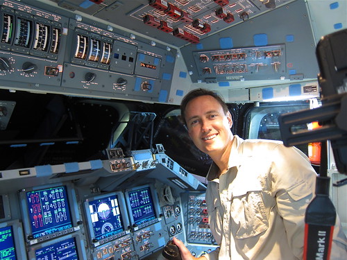 Pilot's Seat of Space Shuttle Endeavour