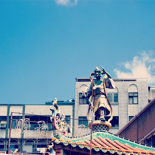     ... 2010      #Travel #Tamsui # #Taiwan #2010 #Happy #Memories #Temple #Roof #Sculpture ©  Jude Lee