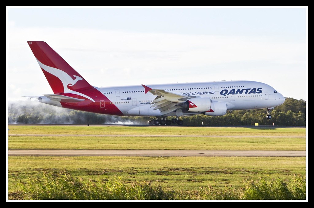 QANTAS A380 landing Brisbane_19-1= by Sheba_Also, on Flickr