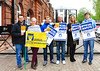 Bectu picket line outside Anglia House, Norwich during the ITV strike A3