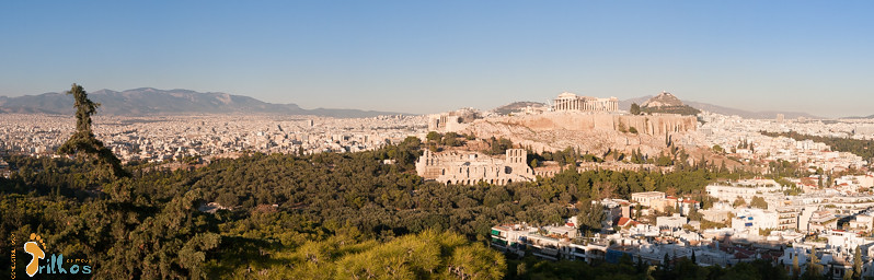 Atenas (Foto panorâmica desde o Monte Pnyx)