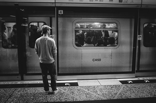 Skipping the train ©  Tony