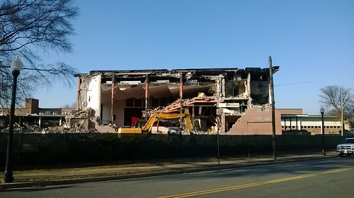 Old Wakefield high school demolition ©  Michael Neubert
