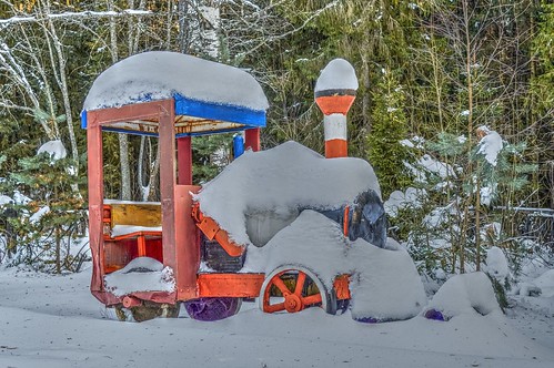 Children's camp in the winter ©  Dmitriy Protsenko