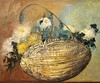 Jimmy Wright, Double Basket, Chrysanthemums and Red Sunflower (left panel)