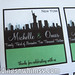 Custom Square Green and Black New York City Skyline Wedding Favor Label Sticker <a style="margin-left:10px; font-size:0.8em;" href="http://www.flickr.com/photos/37714476@N03/9468423444/" target="_blank">@flickr</a>