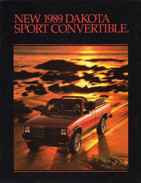 sport convertible dodge 1989 brochure dakota