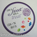 Love is Sweet Have a Treat Shades of Purple Candy Themed Wedding Sticker/Label <a style="margin-left:10px; font-size:0.8em;" href="http://www.flickr.com/photos/37714476@N03/11294382366/" target="_blank">@flickr</a>