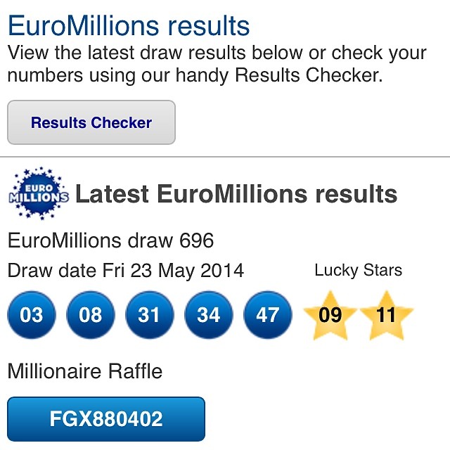 Euromillions Lotto Results Friday 23rd May 2014. Visit www.lotto-results-online.com for more information and to watch the live draw.