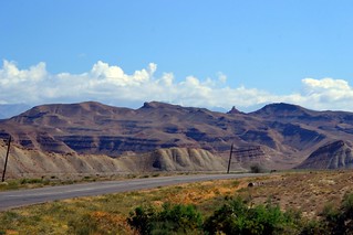 rock formations along road