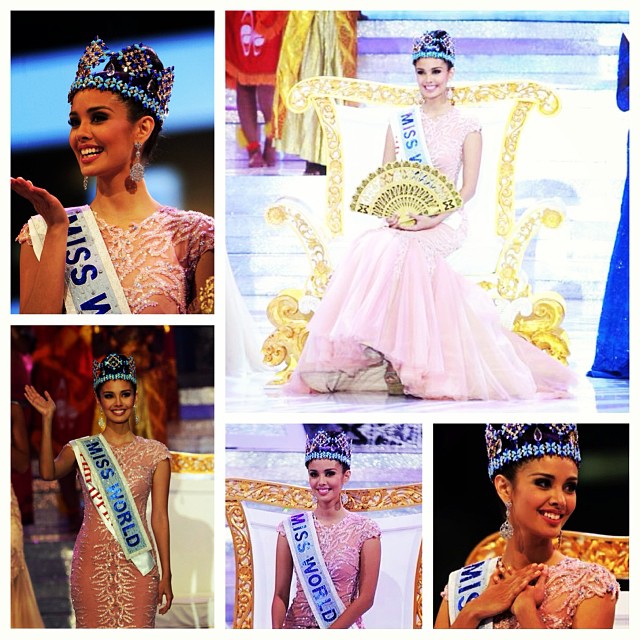 and the 2013 #missworld #winner is #missphilippines #meganyoung the firste ever #filipina miss world winner .. #proudtobepinoy @meganbata #congratulations #instagram #beautypageant #beautyqueen #crown #bali #indonesia