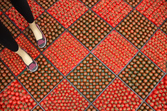 tomato floor tiles!