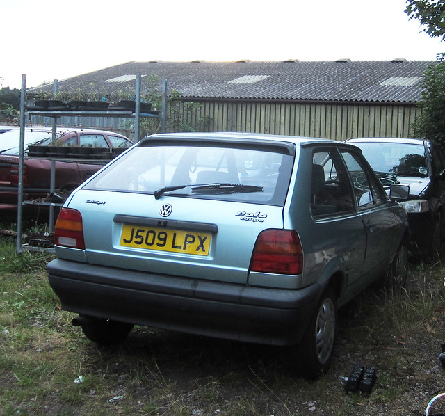 old cars car volkswagen photo nice retro clean fox vehicle parked 1991 polo rare j509lpx
