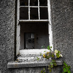 A window looking into Mountain Ash Hospital