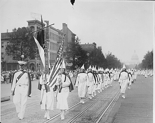 The Ku Klux Klan on parade down Pennsylvania A...