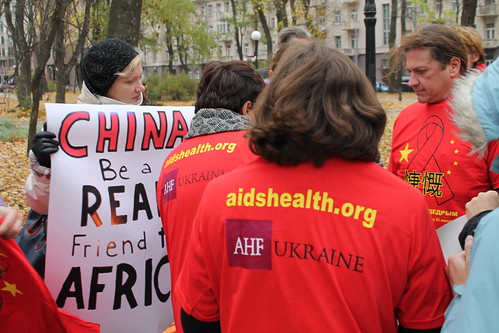 Ukraine: China Global Fund Protest