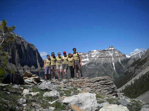 Volunteer team in Banff in uniforms