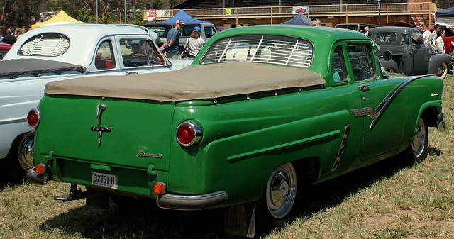 green classic ford canon australia utility ute nsw 1956 coupe v8 56 queanbeyan mainline