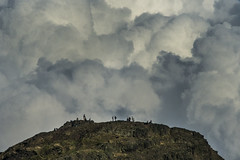 Arthurs Seat Summit and Clouds