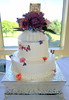 Gumpaste Peony Engagement Cake