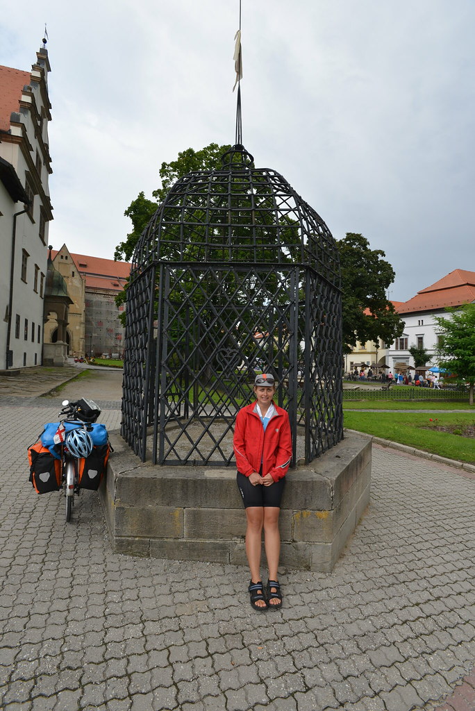 This cage was used for public shaming and is still in the market square of Levoca