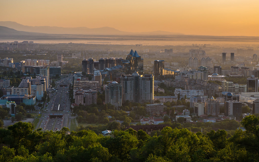 : Almaty sunset