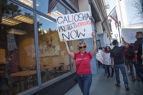 Condoms in Porn Protest at Cal/OSHA