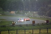 The 2nd placed Porsche 935 - Rolf Stommelen, Dick Barbour & Paul Newman passed by the Rondeau M379 -  Henri Pescarolo & Jean-Pierre Beltoise in Porsche Curves at the 1979 Le Mans