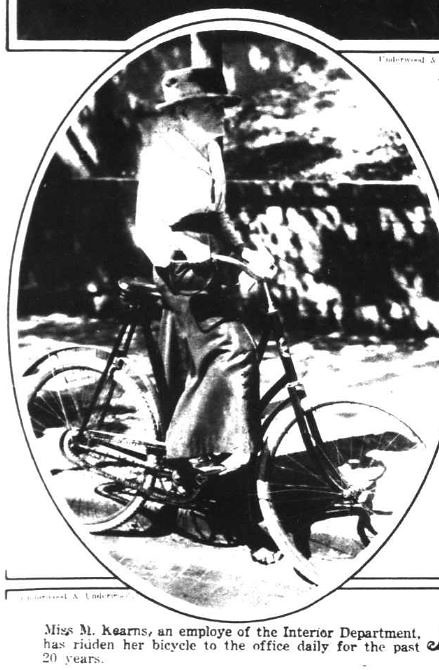 : Dept of Interior Bike Commuter 1922