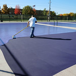 Coating the courts
