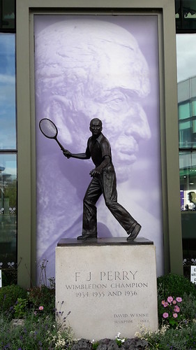 Fred Perry - All England Club statue of Fred Perry, Wimbledon