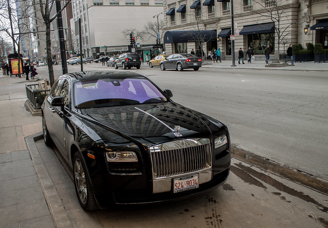 chicago gold coast march illinois ghost rolls royce 2014