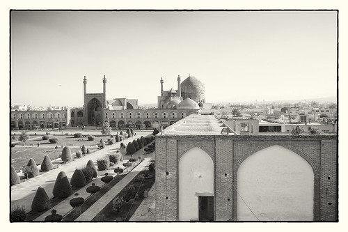 Imam Mosque from Ali Qapu Palace Isfahan