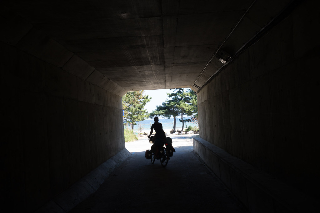 Bike path tunnel