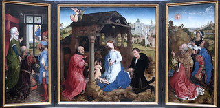 IMG_3613O Rogier Van der Weyden.  1399-1464 Tournai et Bruxelles  Der Middleburger Altar ou Bladelin Altar. 1450.   Berlin Gemäldegalerie.