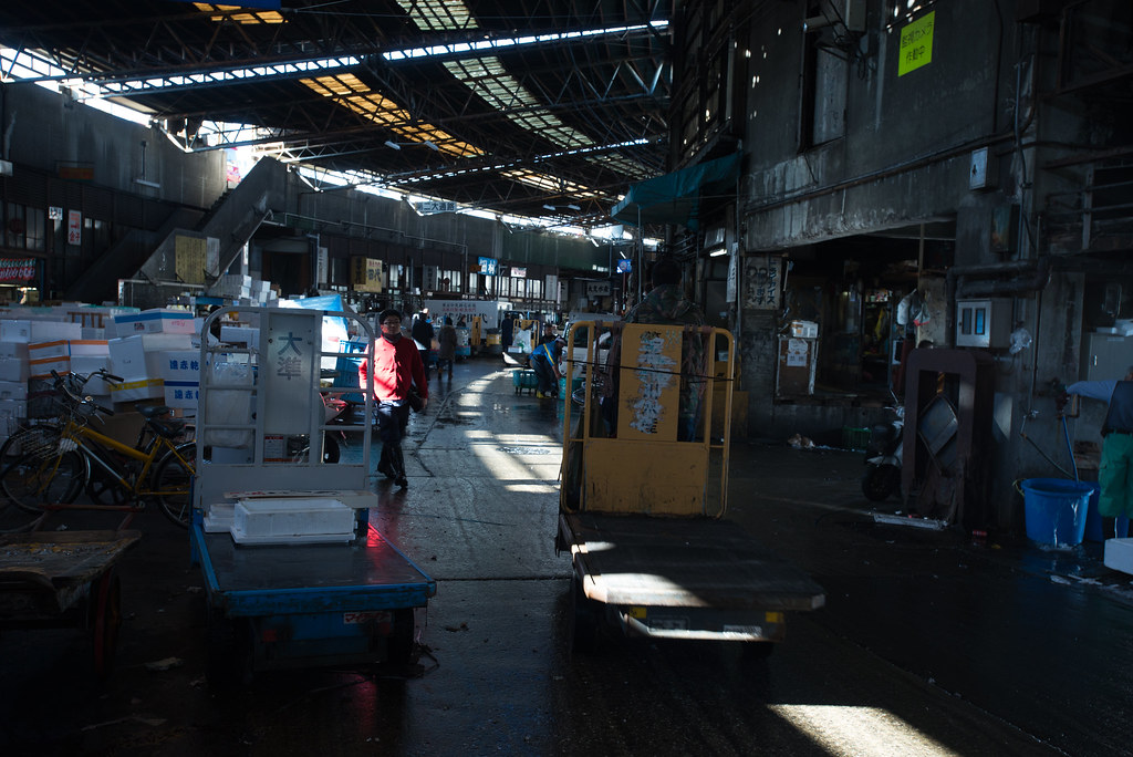 FIsh market in the morning