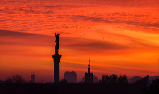 Sunset over Kiev