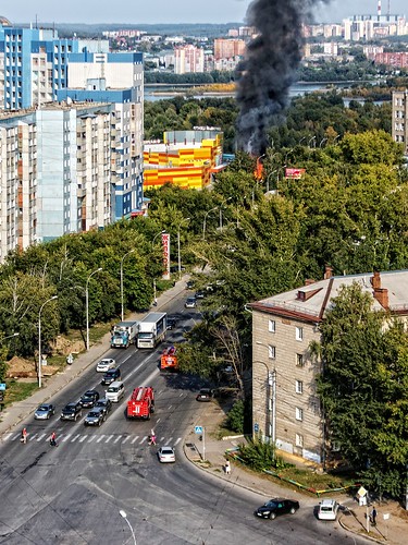 a fire on our street ©  Dmitry Karyshev