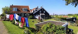 A beautiful day for drying laundry at the Rozewerf