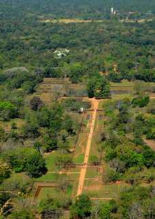 Sigiriya complex seen from above