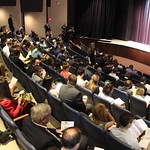 Students and alumni gathered in Beegly Theatre to hear a presentation