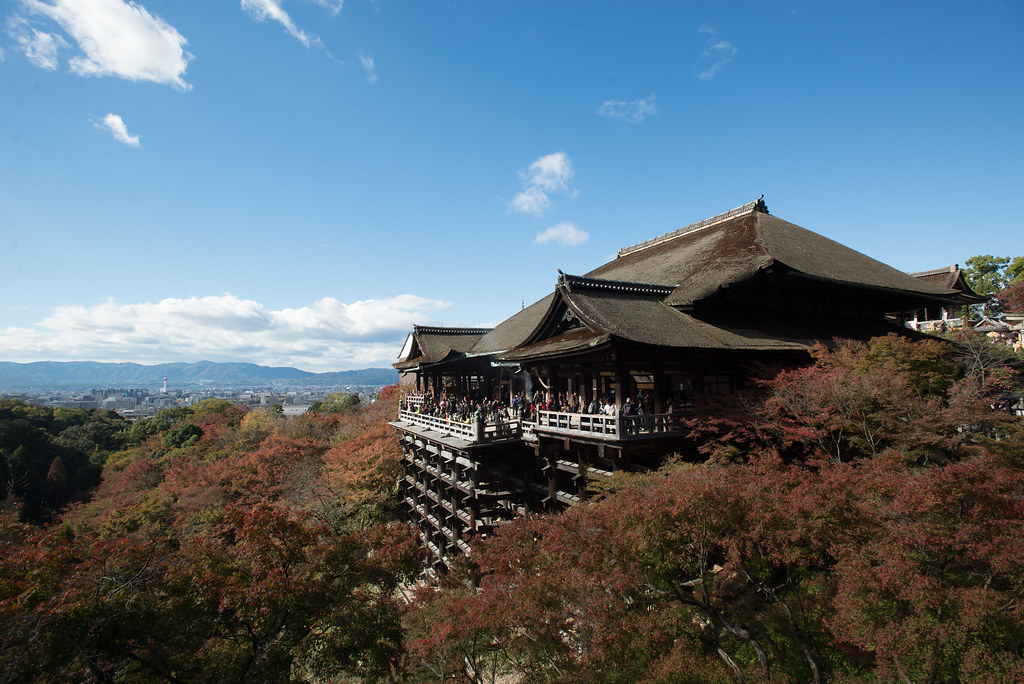 Awesome Kiyomizu-dera temple on stilts
