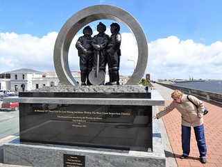 Greymouth New Zealand. The nearby coal mines provide employment but takes lives regualrly. The monument to the hundreds of miners who have lost their lives in the Greymouth coal mines.