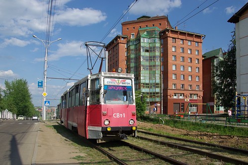 Irkutsk tram mainteniance vehicle SVt-1 ©  trolleway