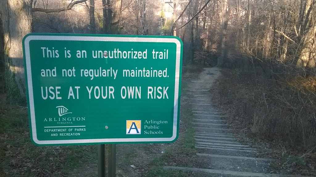 : Unauthorized Arlington (VA) trail