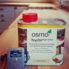 Few things are more relaxing than massaging @osmo_uk Top Oil into a kitchen worktop while bathed in @sigurros #decorating #osmo #kitchen #timber #stratforduponavon